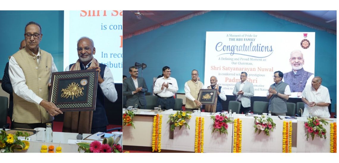 RBU Honours Shri Satyanarayan Nuwal